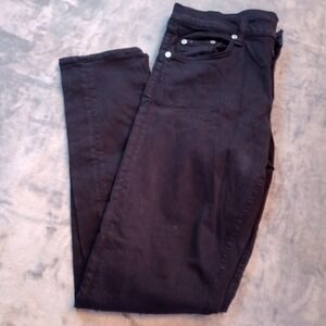 Rag‎ & Bone Dre Mid Rise Slim Boyfriend Aged Black Stretch Womens Jeans 31